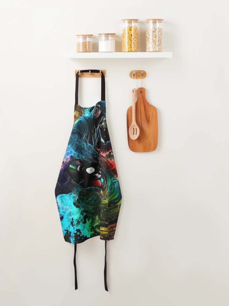 Thumbnail 4 of 6, Apron, DJ ColorSplash designed and sold by Frocentric.