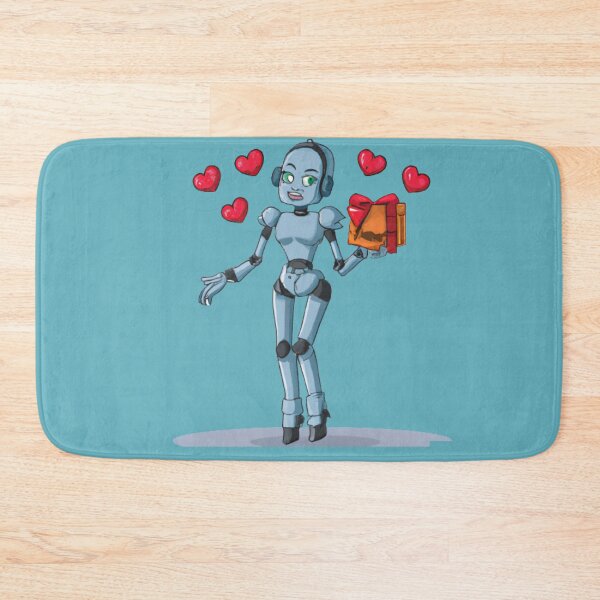 Item preview, woman robot celebrat valentine day designed and sold by BISJOU.