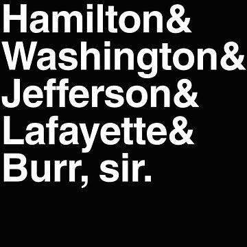 Hamilton jefferson and lafayette hot sale