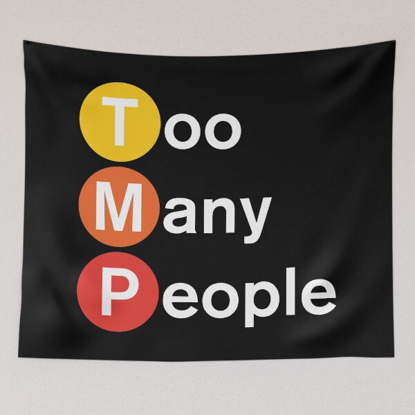 Item preview, Too Many People NYC Black designed and sold by onesnazzyaspie.