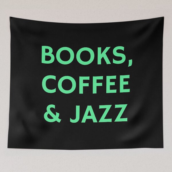 Item preview, Books coffee and Jazz  designed and sold by Inspirationmotivation.