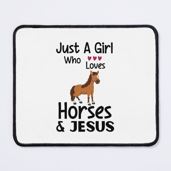 Item preview, Just A Girl Who Loves Jesus And Horses -  Fun Horse designed and sold by elisarasada.