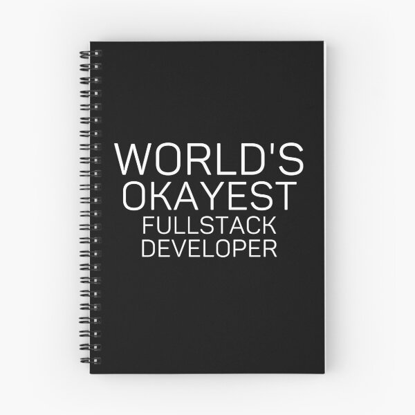 Item preview, World's Okayest Fullstack Developer | Gifts for Fullstack Developer | Sarcastic Funny Fullstack Developer Quote designed and sold by Mohamed5Naser.