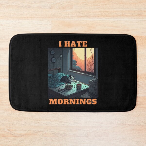 Item preview, New Panda-I Hate Mornings  designed and sold by letsgetinspired.