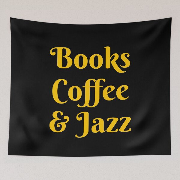 Item preview, Books coffee and Jazz  designed and sold by Inspirationmotivation.