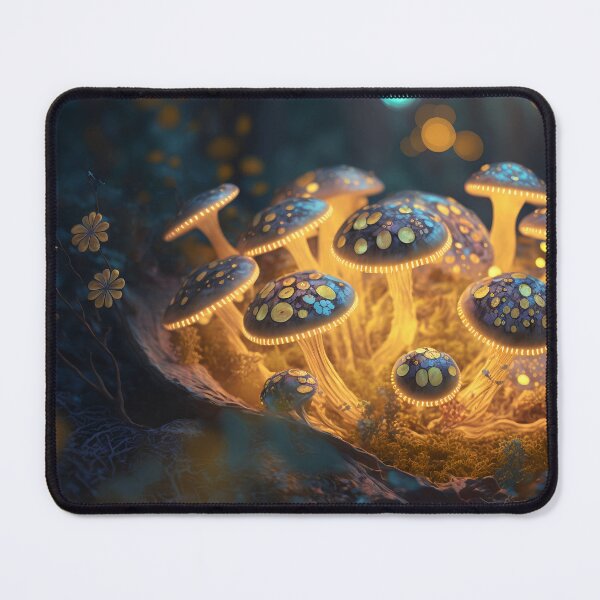 Item preview, Glowing mushrooms 10 designed and sold by Red Witch Art.