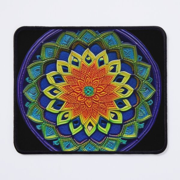 Item preview, BOHEMIAN MANDALA YELLOW, ORANGE AND BLUE designed and sold by DanaMire.