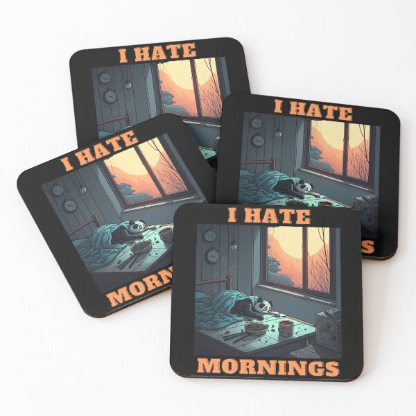 Item preview, New Panda-I Hate Mornings  designed and sold by letsgetinspired.