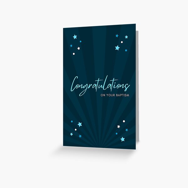 Item preview, Congratulations on your Baptism | Baptism Card designed and sold by JWBonneNouvelle.