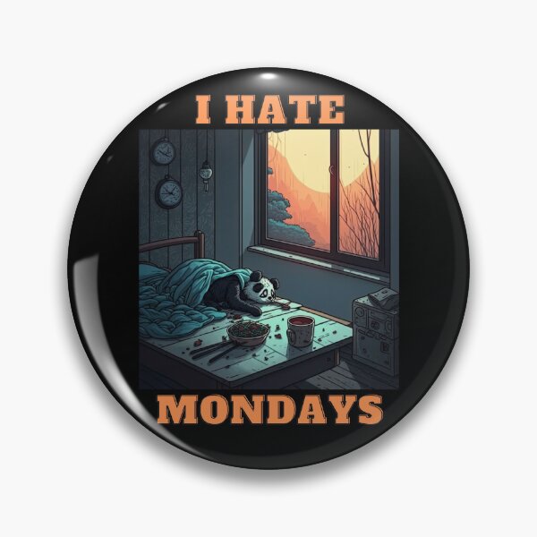 Item preview, New Panda-I Hate Mondays  designed and sold by letsgetinspired.