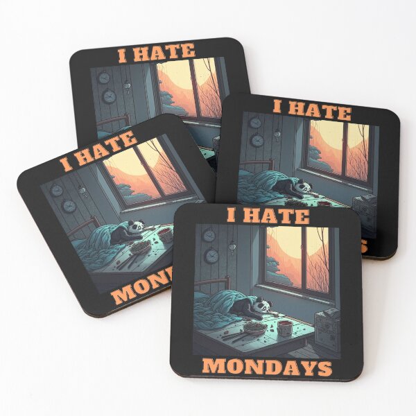 Item preview, New Panda-I Hate Mondays  designed and sold by letsgetinspired.
