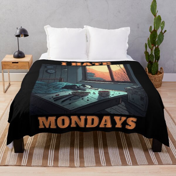 Item preview, New Panda-I Hate Mondays designed and sold by letsgetinspired.