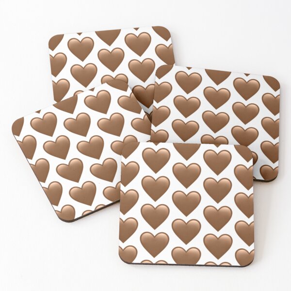 Item preview, Brown Heart - iPhone iOS Apple Emoji designed and sold by KaomojiKitchen.