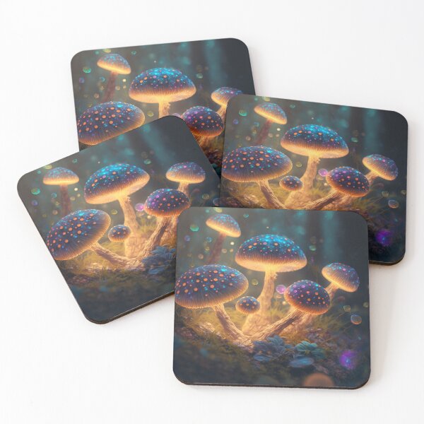 Item preview, Glowing mushrooms 11 designed and sold by Red Witch Art.