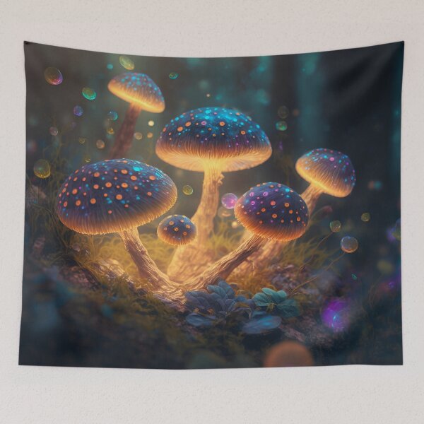 Item preview, Glowing mushrooms 11 designed and sold by Red Witch Art.