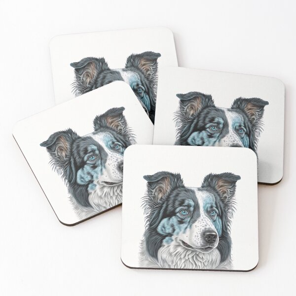 Item preview, Blue Merle Border Collie Dog designed and sold by DigitalRiggs.