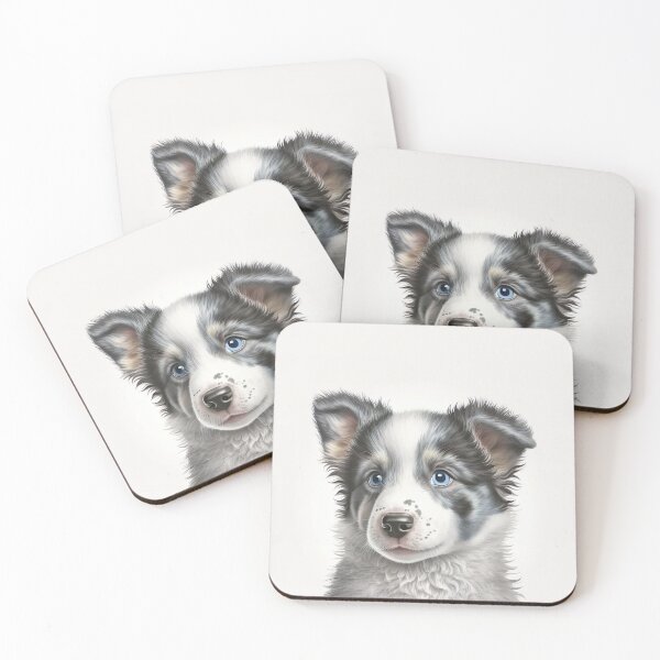 Item preview, Blue Merle Border Collie Dog designed and sold by DigitalRiggs.