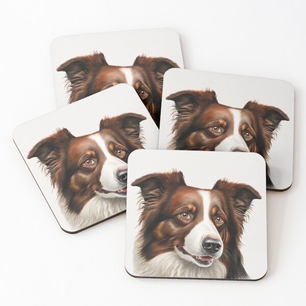 Item preview, Red Merle Border Collie Dog designed and sold by DigitalRiggs.