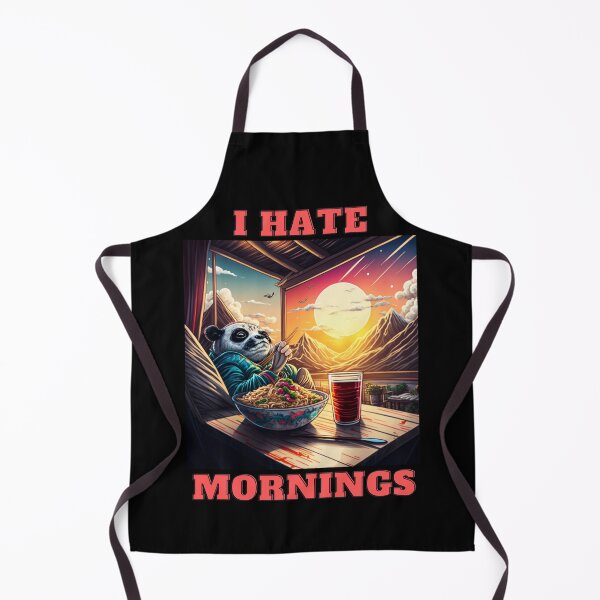 Item preview, New Panda-I Hate Mornings designed and sold by letsgetinspired.