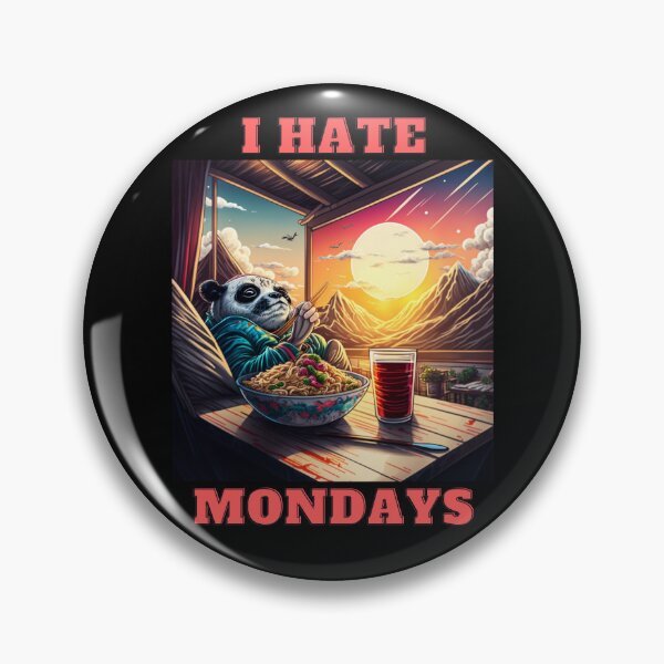 Item preview, New Panda-I Hate Mondays  designed and sold by letsgetinspired.