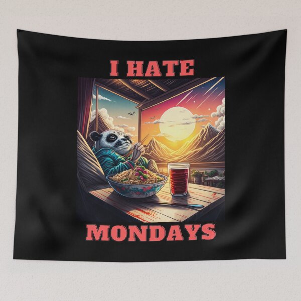 Item preview, New Panda-I Hate Mondays  designed and sold by letsgetinspired.