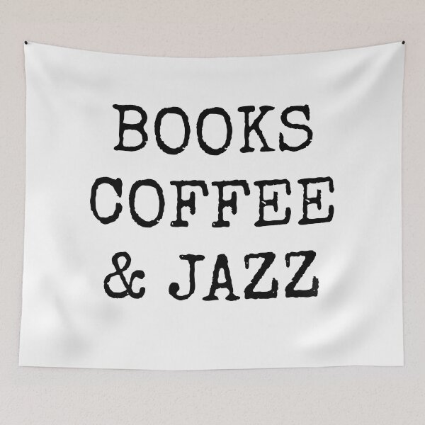 Item preview, Books coffee and Jazz designed and sold by Inspirationmotivation.