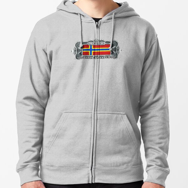 Proud To Be From Orkney Zipped Hoodie