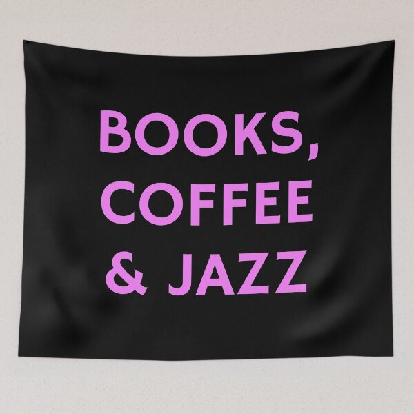 Item preview, Books Coffee and Jazz  designed and sold by Inspirationmotivation.