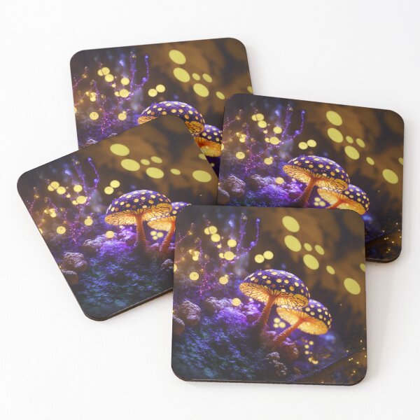 Item preview, Glowing mushrooms 12 designed and sold by Red Witch Art.