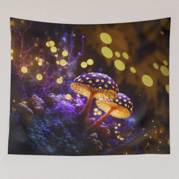 Item preview, Glowing mushrooms 12 designed and sold by Red Witch Art.