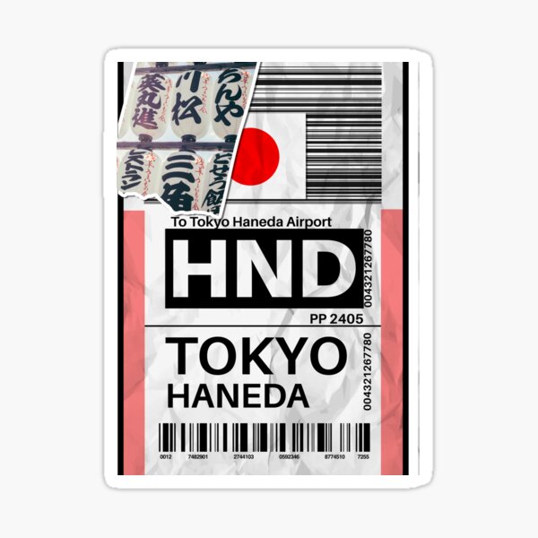 Item preview, HND Luggage Airport Label Tokyo Haneda Airport designed and sold by SpicyAviator.