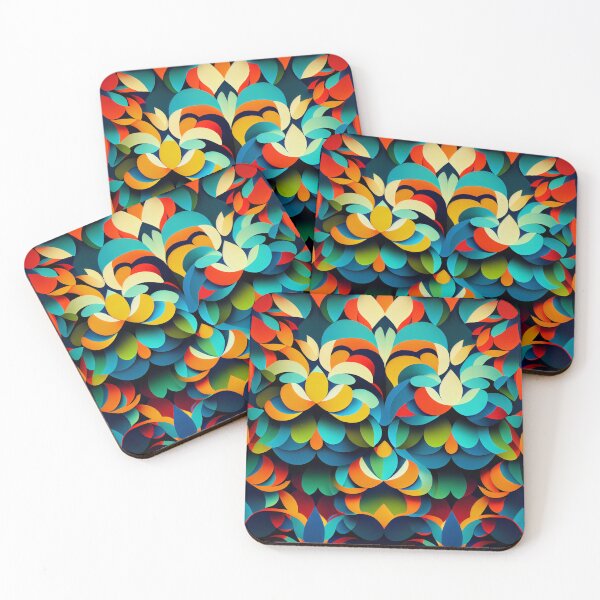 Item preview, Vibrant Pattern Digital Painting designed and sold by CodeAndColors.