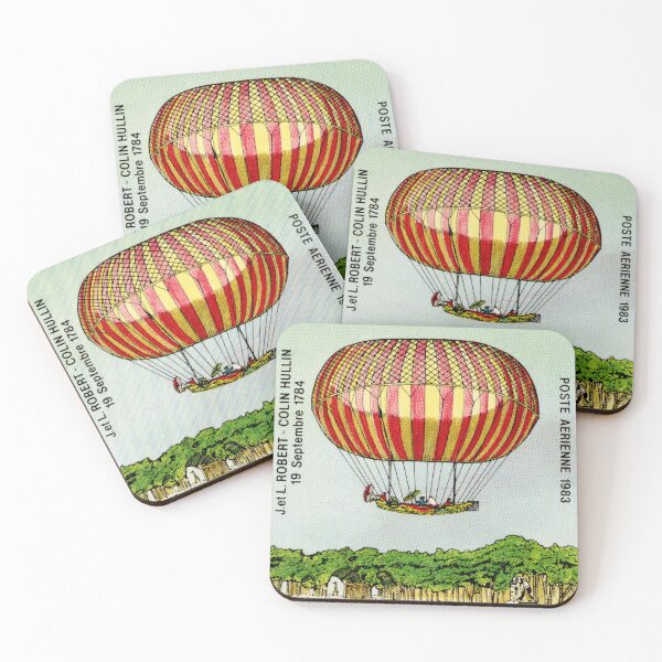 Item preview, Central African Republic Hot Air Balloon L. Robert Postage Stamp designed and sold by StampLand.