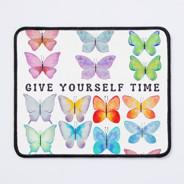 Item preview, Give yourself time (to grow) colorful butterfly art designed and sold by bykatiekathleen.