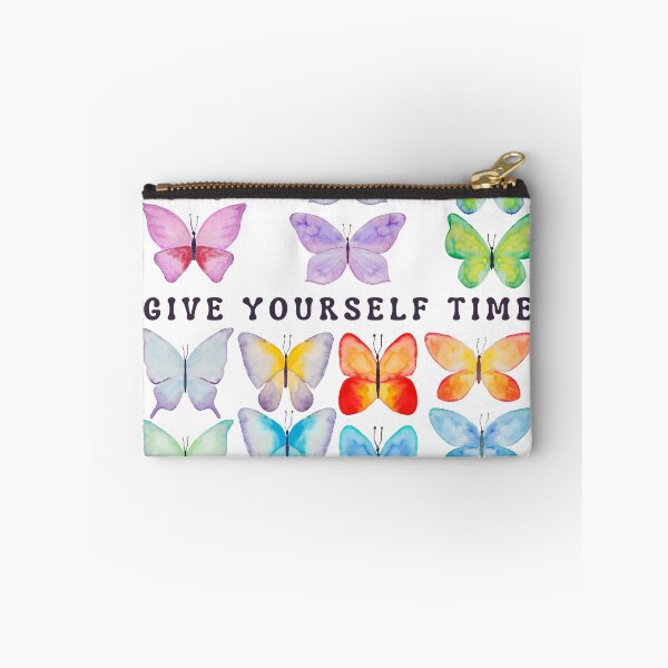 Item preview, Give yourself time (to grow) colorful butterfly art designed and sold by bykatiekathleen.