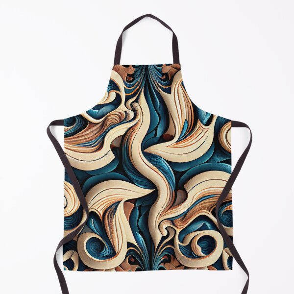 Item preview, Ancient Brilliant Modern Coastal Pattern Digital Painting designed and sold by CodeAndColors.