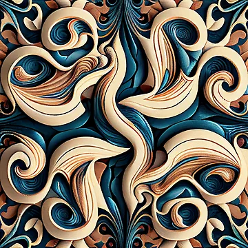 Vorschaubild zum Design Ancient Brilliant Modern Coastal Pattern Digital Painting von CodeAndColors