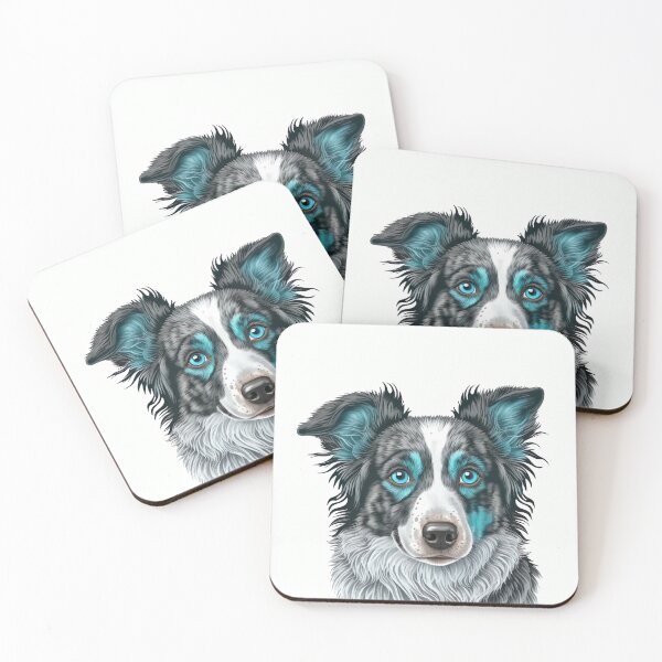 Item preview, Blue Merle Border Collie Dog designed and sold by DigitalRiggs.