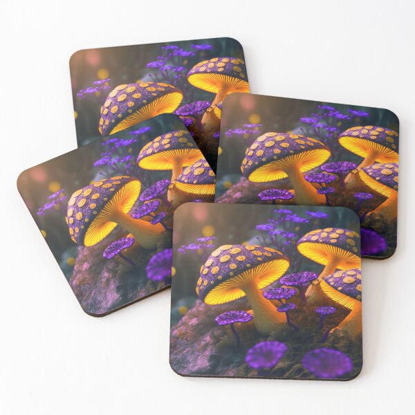Item preview, Glowing mushrooms 13 designed and sold by Red Witch Art.