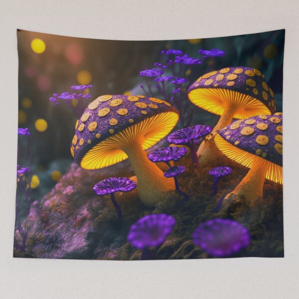 Item preview, Glowing mushrooms 13 designed and sold by Red Witch Art.