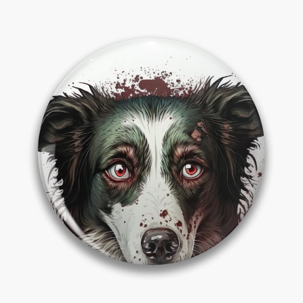 Item preview, Zombie Border Collie Dog designed and sold by DigitalRiggs.
