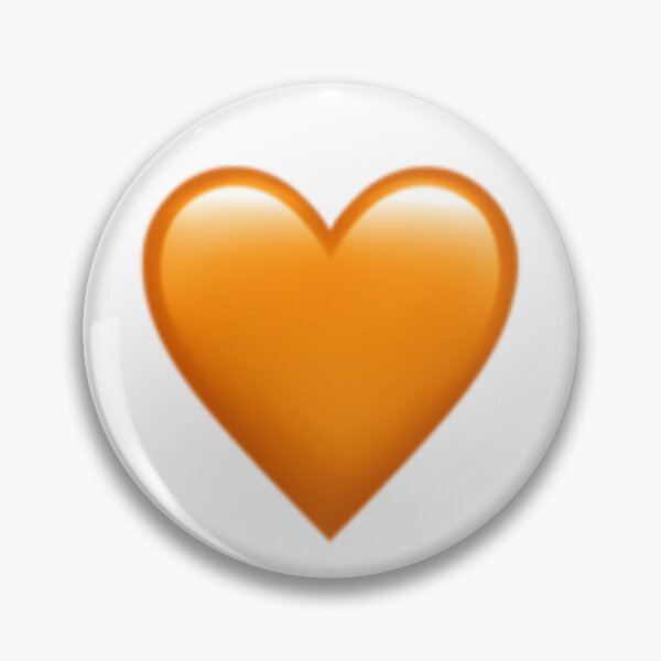 Artikelvorschau, Oranges Herz - iPhone iOS Apple Emoji entworfen und verkauft von KaomojiKitchen.