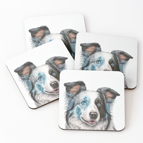 Item preview, Blue Merle Border Collie Dog designed and sold by DigitalRiggs.