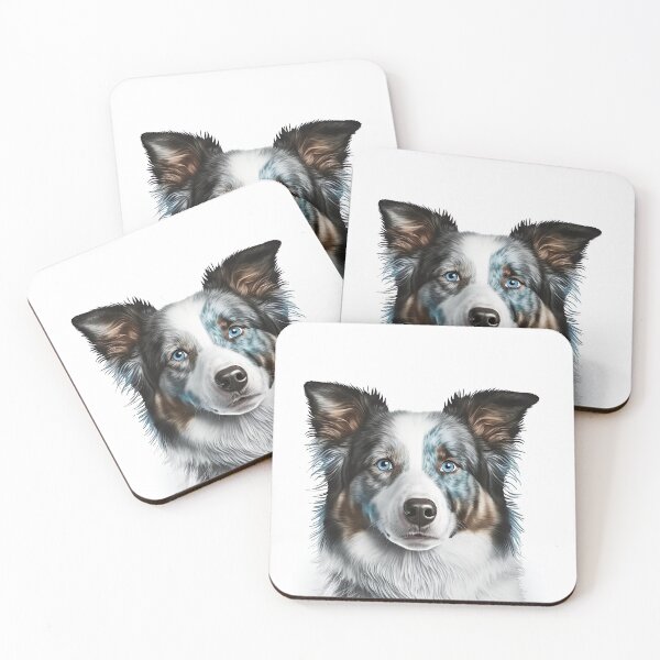 Item preview, Blue Merle Border Collie Dog designed and sold by DigitalRiggs.