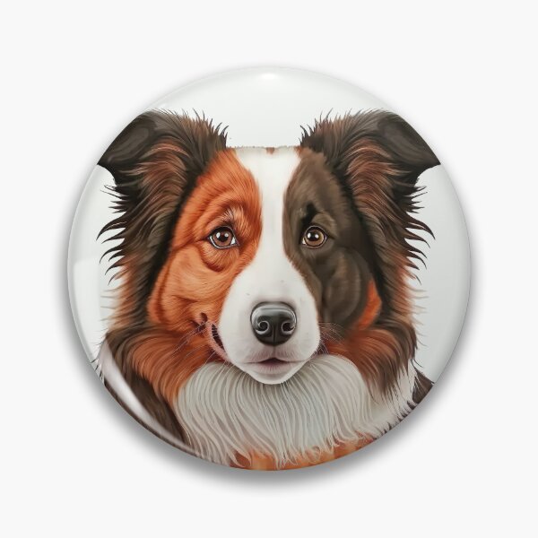 Item preview, Red Merle Border Collie Dog Halloween pumpkin designed and sold by DigitalRiggs.