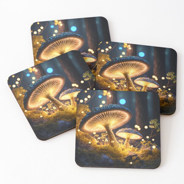 Item preview, Glowing mushrooms 14 designed and sold by Red Witch Art.