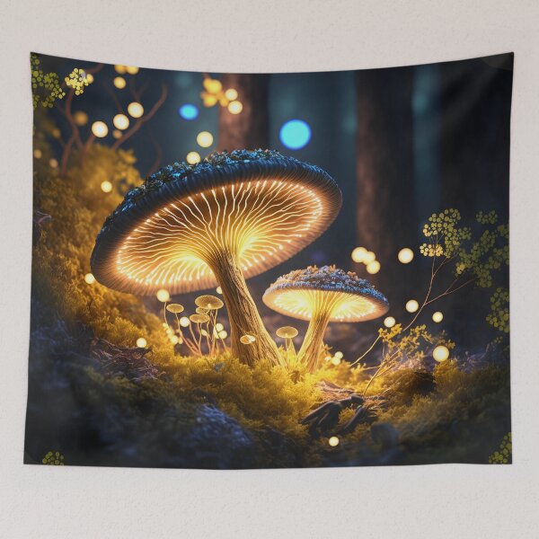 Item preview, Glowing mushrooms 14 designed and sold by Red Witch Art.