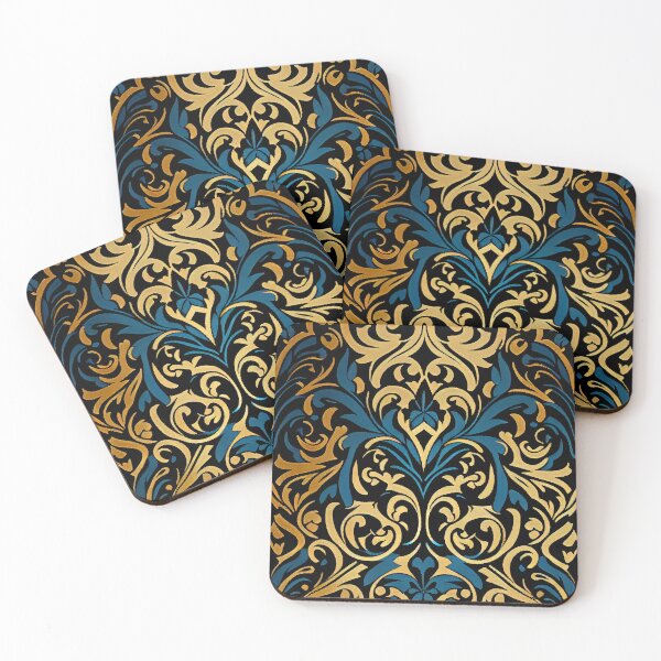 Item preview, Dense Hollywood Regency Pattern Digital Painting designed and sold by CodeAndColors.
