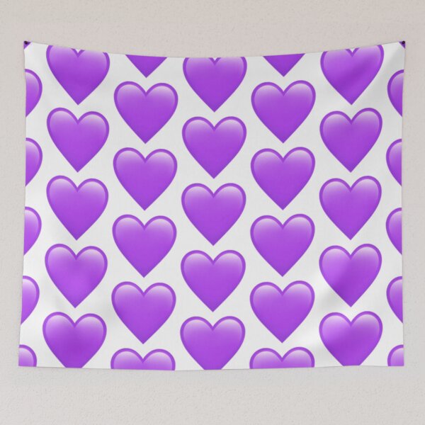 Aperçu de l'œuvre Coeur violet - iPhone iOS Apple Emoji créée et vendue par KaomojiKitchen.