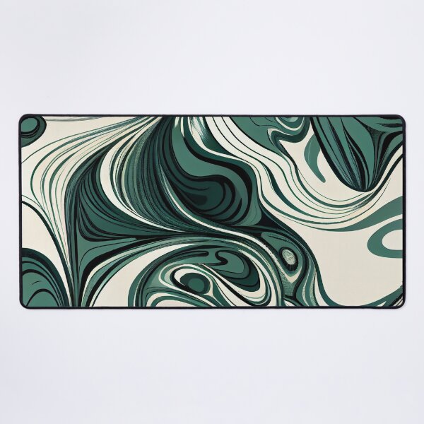 Artikelvorschau, Fluid Flowing Basic Green Modern Farmhouse Pattern Digital Painting entworfen und verkauft von CodeAndColors.